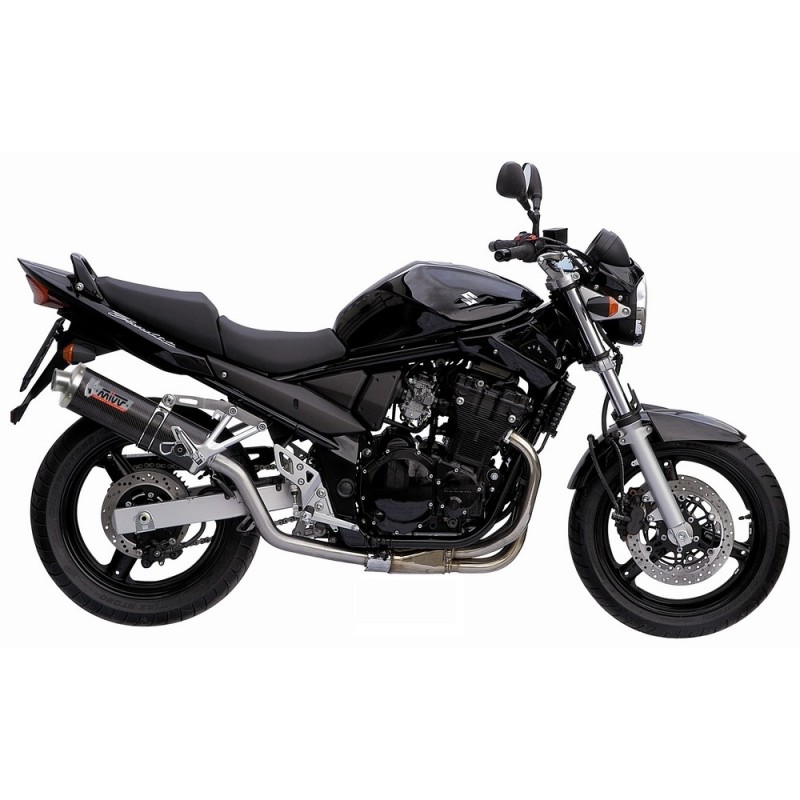 TERMINALE MIVV OVALE SUZUKI BANDIT 650/S 2005-2006, OMOLOGATO CARBONIO PASSAGGIO ALTO
