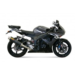 TERMINALE MIVV OVALE YAMAHA R6 2003-2005, OMOLOGATO CARBONIO