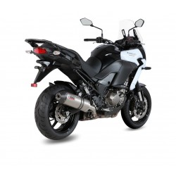 TERMINALE MIVV OVALE KAWASAKI VERSYS 1000 2015-2018, OMOLOGATO TITANIO/CARBONIO