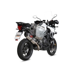 TERMINALE MIVV SPEED EDGE TRIUMPH TIGER EXPLORER 1200 XC/XR 2016-2017, OMOLOGATO ACCIAIO/CARBONIO