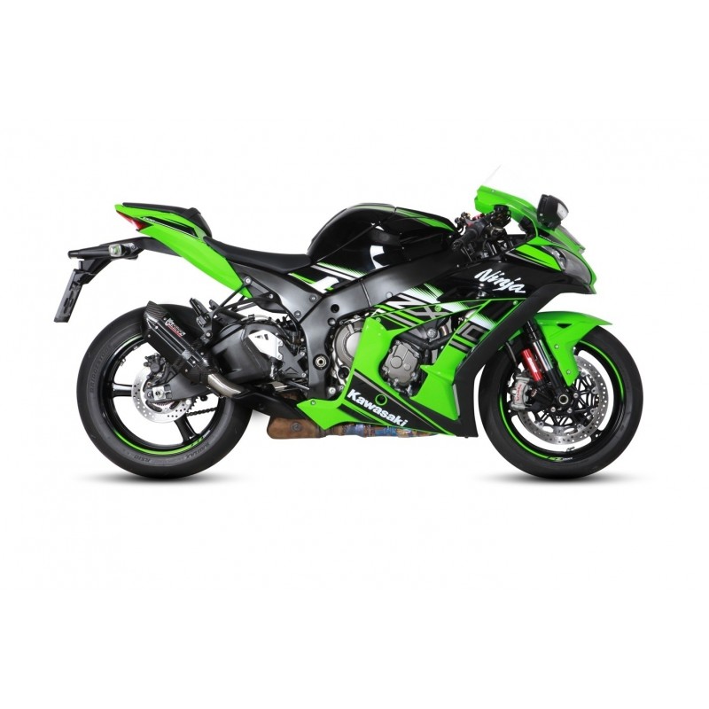 EXHAUST MIVV SUONO KAWASAKI ZX-10R 2016-2020, APPROVED BLACK/CARBON