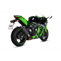 EXHAUST MIVV SUONO KAWASAKI ZX-10R 2016-2020, APPROVED BLACK/CARBON