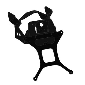 PORTAMATRÍCULA PARA APRILIA RS 125 2006-2010, CON INCLINACIÓN AJUSTABLE