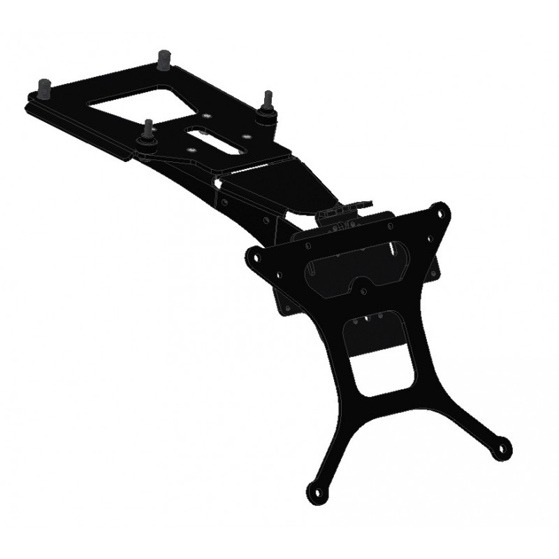 LICENSE PLATE SUPPORT DUCATI SCRAMBLER URBAN ENDURO 2015, WITH ADJUSTABLE INCLINATION
