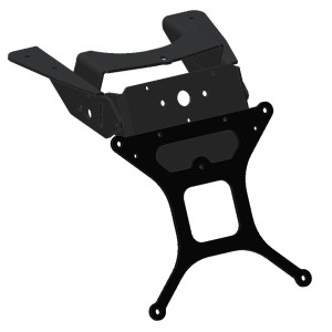 LICENSE PLATE SUPPORT DUCATI SUPERSPORT 1000 DS 2004-2006, WITH ADJUSTABLE INCLINATION