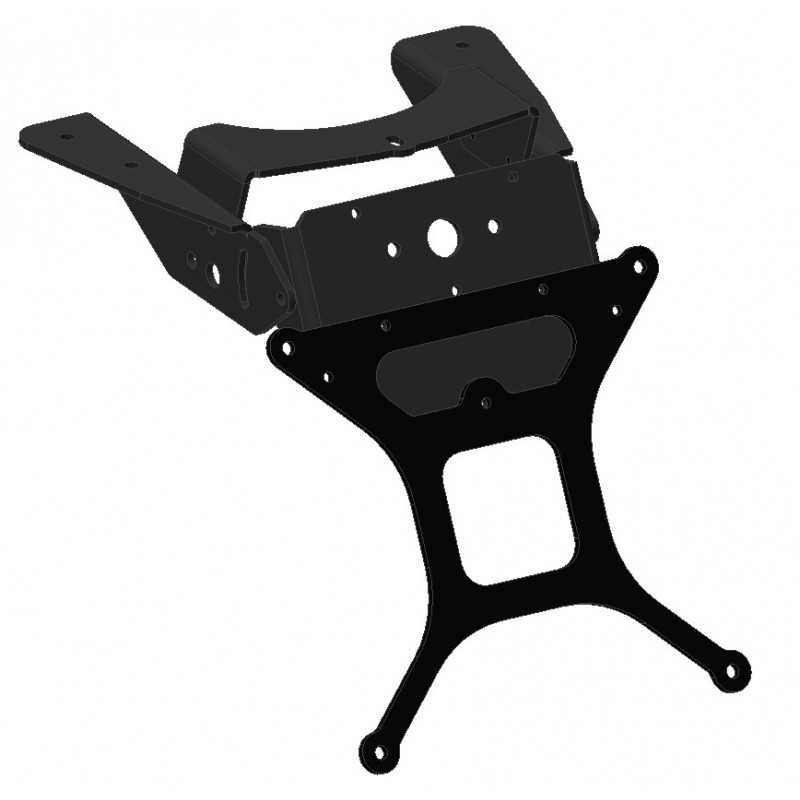 LICENSE PLATE SUPPORT DUCATI SUPERSPORT 1000 DS 2004-2006, WITH ADJUSTABLE INCLINATION