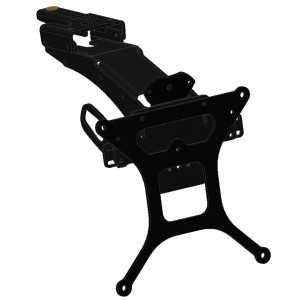 KENNZEICHENHALTER KAWASAKI ER-6N 2012-2016, MIT EINSTELLBARER NEIGUNG