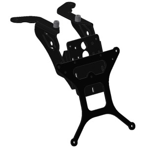 KENNZEICHENHAL KAWASAKI Z 750 2007-2012, MIT EINSTELLBARER NEIGUNG