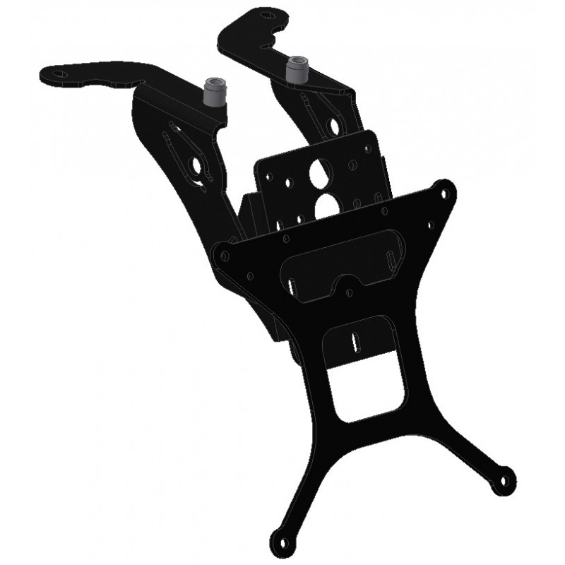 KENNZEICHENHAL KAWASAKI Z 750 2007-2012, MIT EINSTELLBARER NEIGUNG