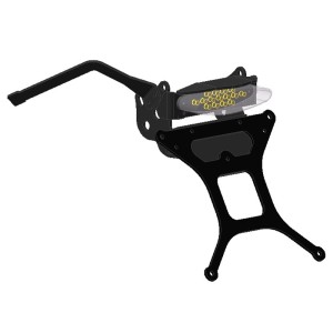 LICENSE PLATE SUPPORT KAWASAKI ZX-6R 600 2007-2008, WITH ADJUSTABLE INCLINATION (FOR LED REAR LIGHT)