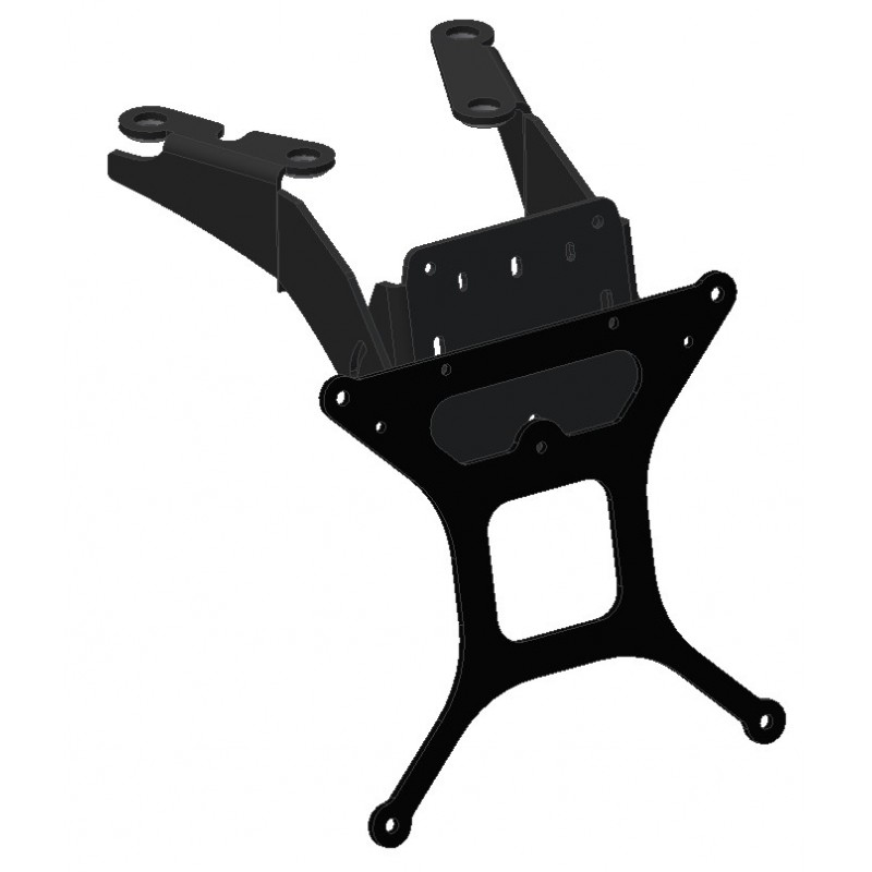 KENNZEICHENHALTER SUZUKI GSX-R 1000 2009-2011, MIT EINSTELLBARER NEIGUNG