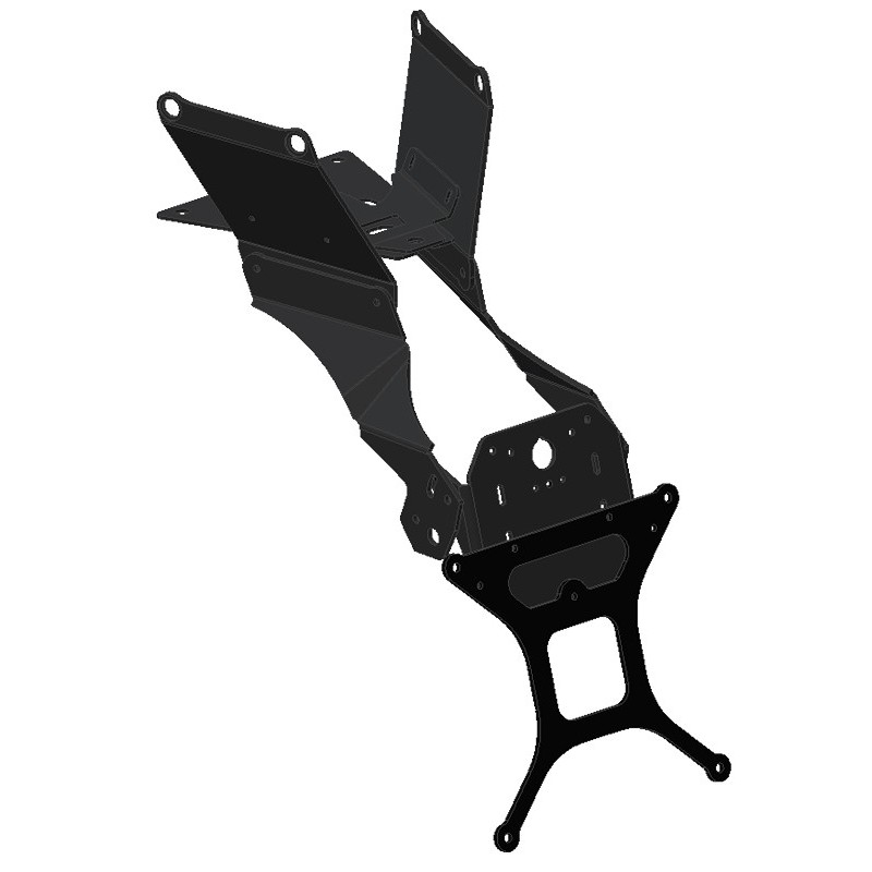 LICENSE PLATE SUPPORT TRIUMPH STREET TRIPLE 675 2008-2010, WITH ADJUSTABLE INCLINATION