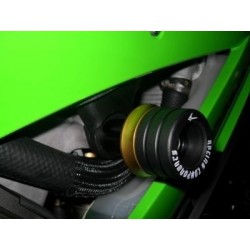 PAAR 4-RACING RAHMEN-SCHUTZPADS FARBREIHE APRILIA TUONO 1000 R 2006-2010 SCHWARZ