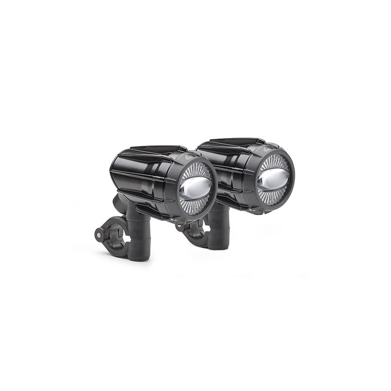 PAAR ZUSÄTZLICHER GIVI NEBELLEUCHTEN MIT LED-ALUMINIUM-KÖRPERFARBE, SCHWARZ