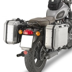 SPEZIFISCHER STAHLROHR-SEITENKOFFERTRÄGE GIVI FÜR KOFFER MONOKEY TRIUMPH BONNEVILLE T120 2016-2020