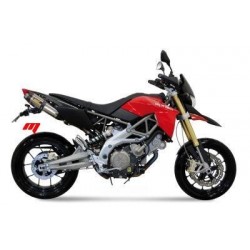 COPPIA TERMINALI MIVV SUONO PER APRILIA DORSODURO 750 2008-2017, OMOLOGATI ACCIAIO/CARBONIO