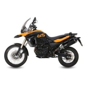 TERMINALE MIVV SPEED EDGE BMW F 800 GS ADVENTURE 2013-2018, OMOLOGATO BLACK/CARBONIO