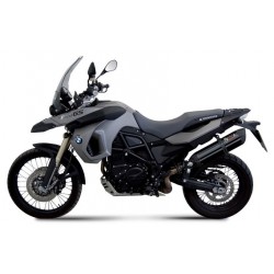 TERMINALE MIVV SUONO PER BMW F 800 GS 2008-2017, OMOLOGATO BLACK/CARBONIO