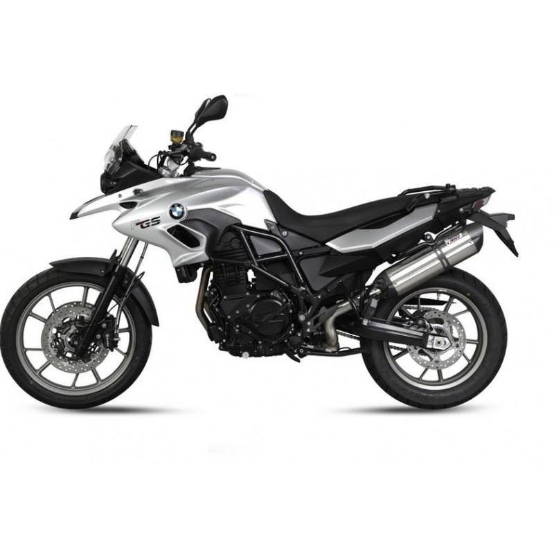 TERMINALE MIVV SUONO PER BMW F 700 GS 2013-2017, OMOLOGATO ACCIAIO/CARBONIO