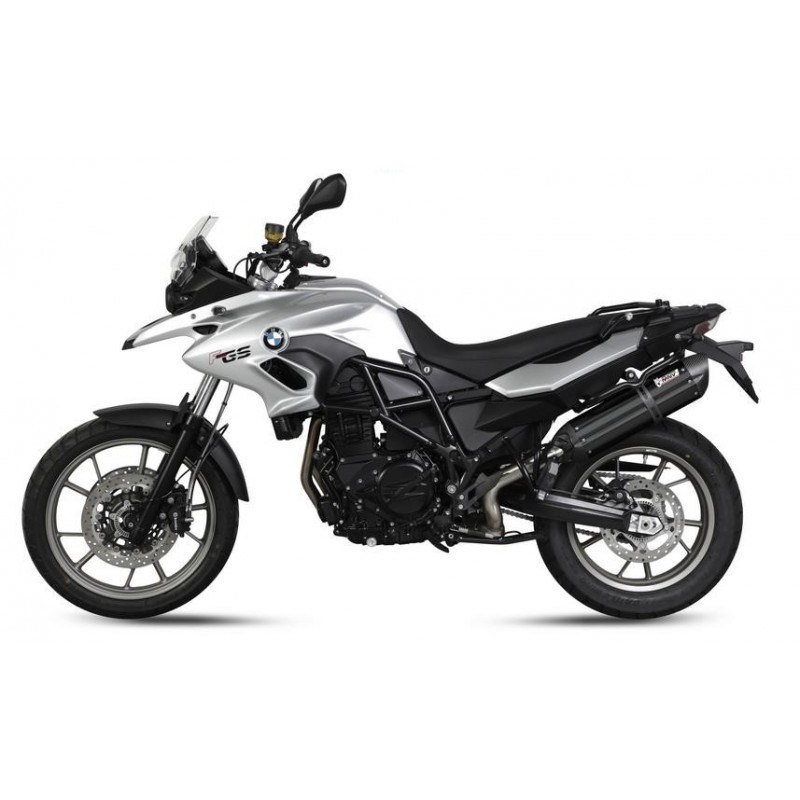 EXHAUST MIVV SUONO FOR BMW F 700 GS 2013-2018, APPROVED BLACK/CARBON