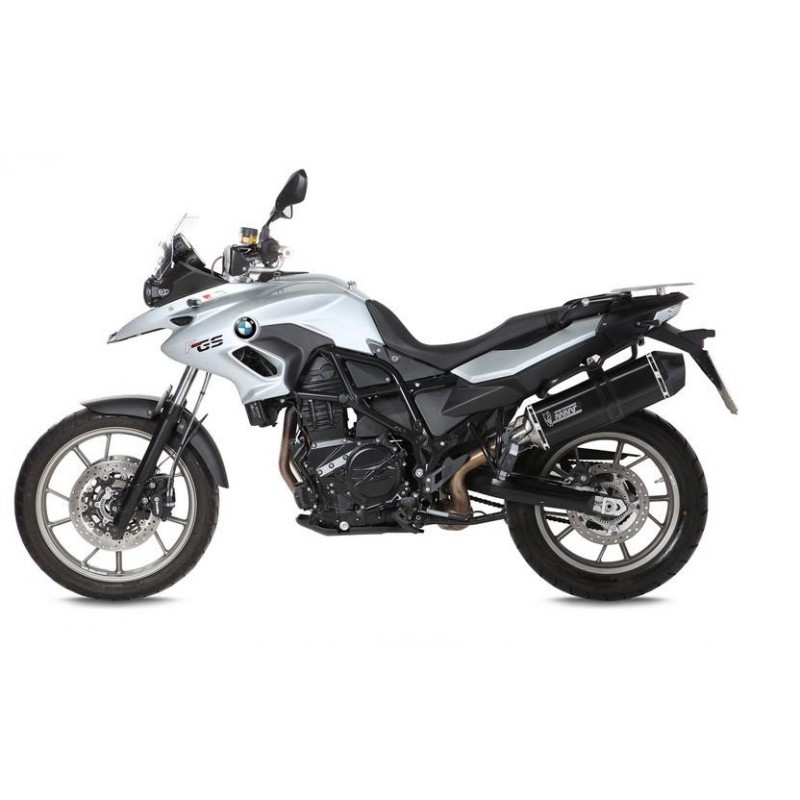 TERMINALE MIVV SPEED EDGE BMW F 700 GS 2013-2017, OMOLOGATO BLACK/CARBONIO