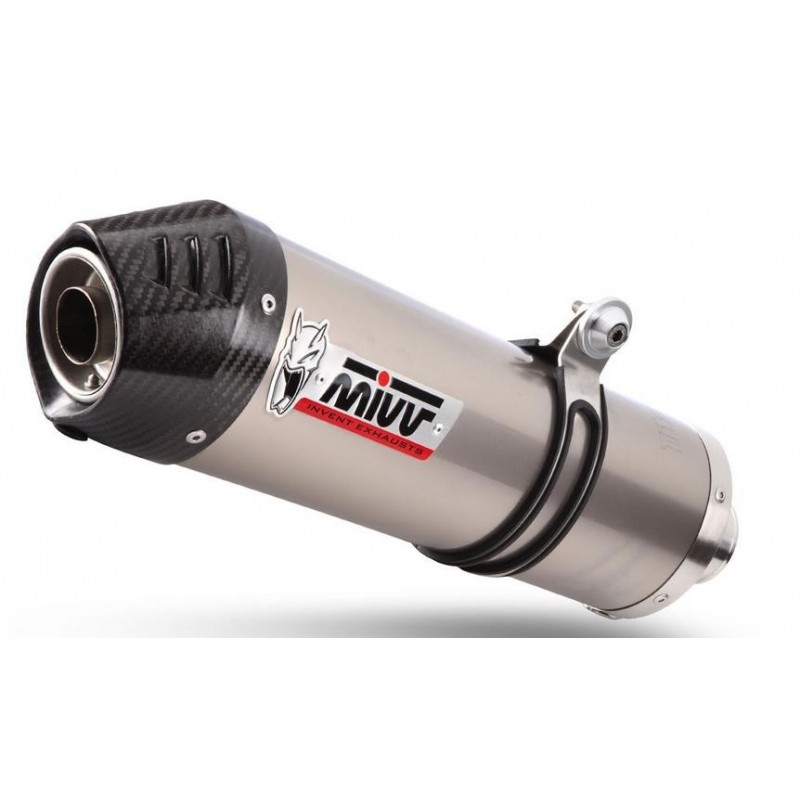TERMINALE MIVV OVALE BMW F 800 S 2007-2013, DEKAT TITANIO/CARBONIO