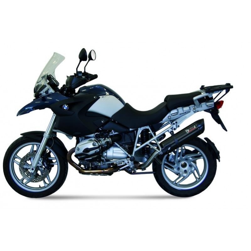 EXHAUST MIVV SUONO FOR BMW R 1200 GS 2004-2007, APPROVED BLACK/CARBON