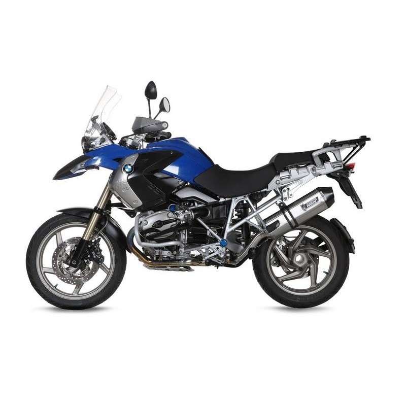 EXHAUST MIVV SPEED EDGE FOR BMW R 1200 GS 2008-2009, APPROVED STEEL/CARBON