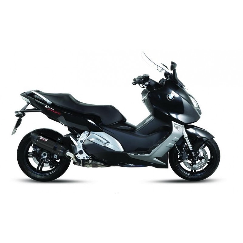 TERMINALE MIVV SUONO BMW C 600 SPORT 2012-2015, OMOLOGATO BLACK/CARBONIO