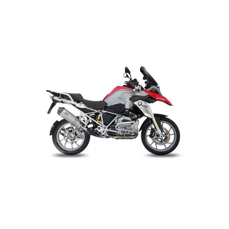 TERMINALE MIVV OVALE BMW R 1200 GS ADVENTURE 2014-2018, OMOLOGATO TITANIO/CARBONIO
