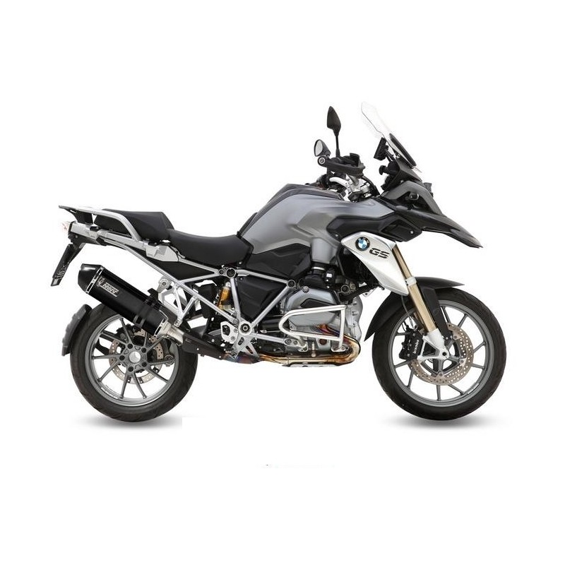 TERMINALE MIVV SPEED EDGE BMW R 1200 GS ADVENTURE 2014-2018, OMOLOGATO BLACK/CARBONIO