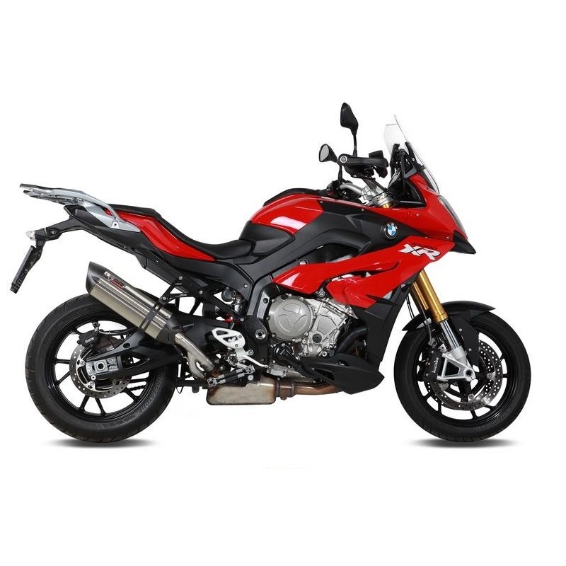 EXHAUST MIVV SUONO FOR BMW S 1000 XR 2015-2019, APPROVED STEEL/CARBON HIGH PASS