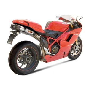 COPPIA TERMINALI MIVV SUONO DUCATI 1198/S 2009-2010, DEKAT ACCIAIO/CARBONIO