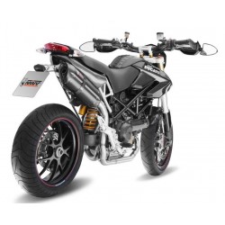 EXHAUST MIVV SUONO DUCATI HYPERMOTARD 1100/EVO 2007-2011, APPROVED BLACK/CARBON