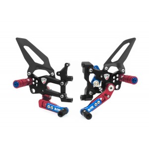 ADJUSTABLE FOOTRESTS CNC RACING MOD. RPS SBK DUCATI 899 PANIGALE 2013-2015
