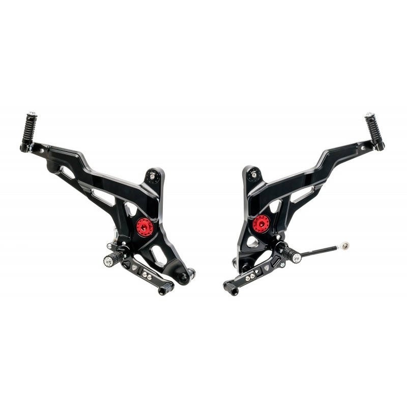 ADJUSTABLE FOOTRESTS CNC RACING MOD. SPORT DUCATI MONSTER 1200 2014-2016