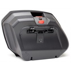 PAAR SEITENFÄLLE MONOKEY SIDE GIVI, 37 LITER, SCHWARZ SILBER ABDECKUNG