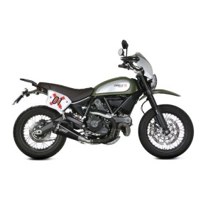 TERMINALE MIVV DELTA RACE DUCATI SCRAMBLER DESERT SLED 2019-2020, DEKAT BLACK/CARBONIO