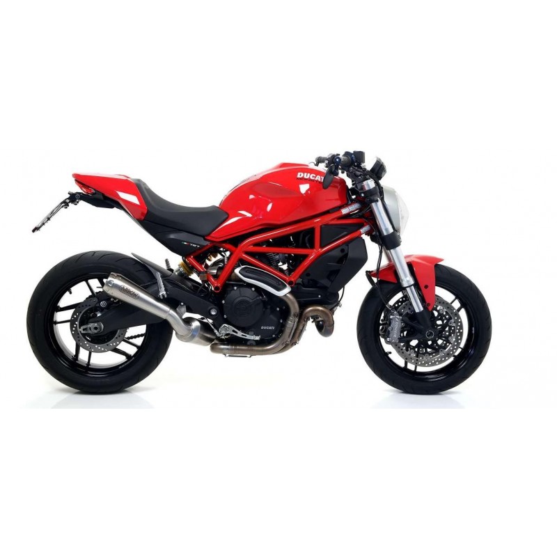 TERMINALE ARROW PRO-RACE DUCATI MONSTER 797 2017-2020, ACCIAIO, DEKAT