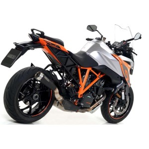 TERMINALE ARROW PRO-RACE KTM 1290 SUPER DUKE GT 2016-2018, ACCIAIO DARK, OMOLOGATO