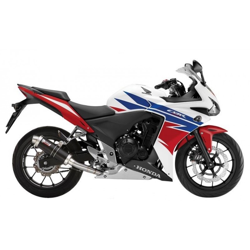 EXHAUST MIVV GP HONDA CBR 500 R 2013-2015, APPROVED BLACK