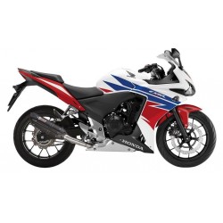 TERMINALE MIVV SUONO HONDA CBR 500 R 2013-2015, OMOLOGATO BLACK/CARBONIO