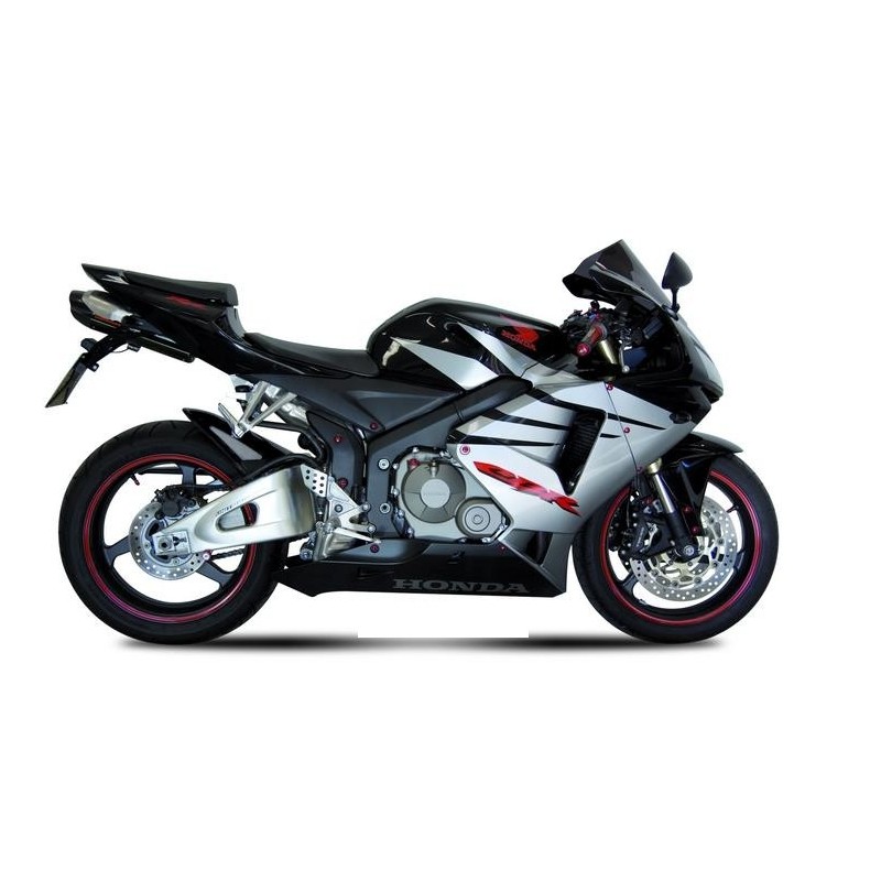 TERMINALE MIVV SUONO HONDA CBR 600 RR 2005-2006, OMOLOGATO BLACK/CARBONIO