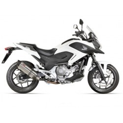 EXHAUST MIVV SUONO FOR HONDA NC 700 S/X 2012-2013, APPROVED STEEL/CARBON