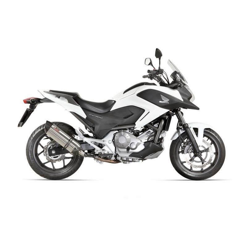 EXHAUST MIVV SUONO FOR HONDA NC 700 S/X 2012-2013, APPROVED STEEL/CARBON