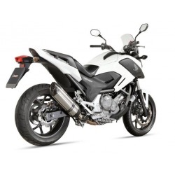 EXHAUST MIVV SUONO FOR HONDA NC 700 S/X 2012-2013, APPROVED STEEL/CARBON