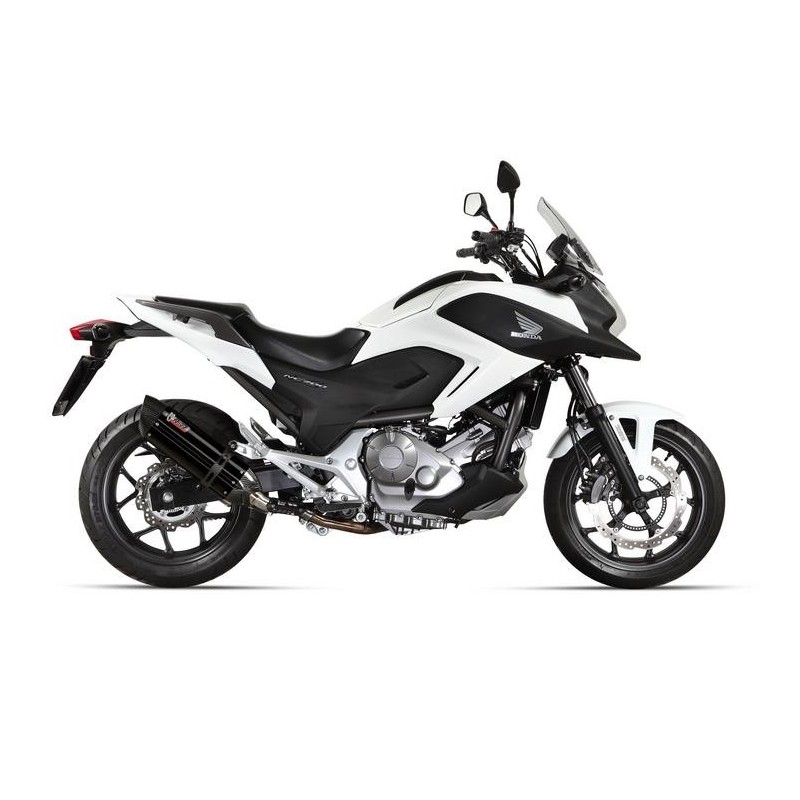 TERMINALE MIVV SUONO HONDA NC 700 S/X 2012-2013, OMOLOGATO BLACK/CARBONIO