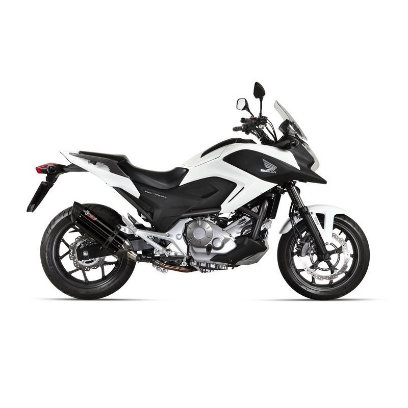 TERMINALE MIVV SUONO PER HONDA NC 700 S/X 2012-2013, OMOLOGATO BLACK/CARBONIO