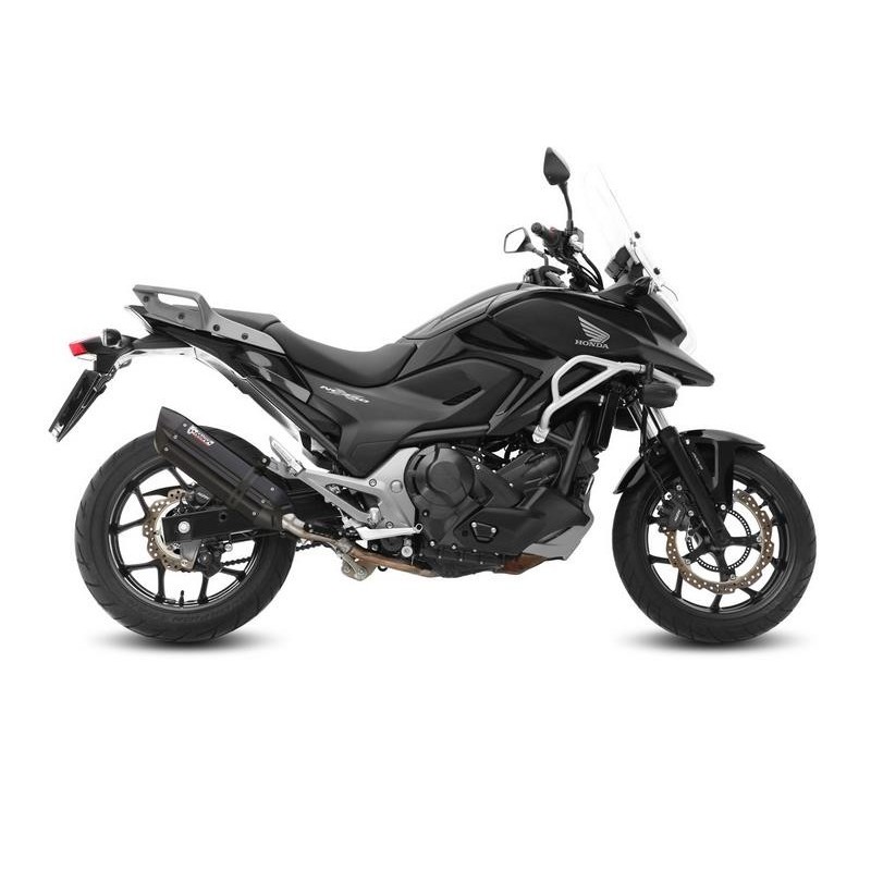TERMINALE MIVV SUONO HONDA NC 750 S/X 2014-2015, OMOLOGATO BLACK/CARBONIO