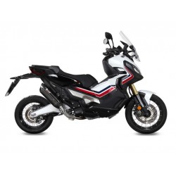 TERMINALE MIVV SUONO HONDA X-ADV 750 2017-2020, OMOLOGATO BLACK/CARBONIO